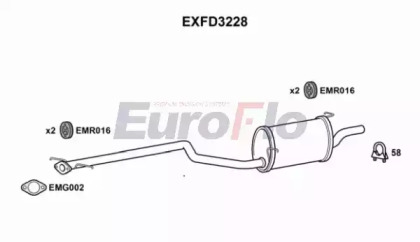 Амортизатор EuroFlo EXFD3228