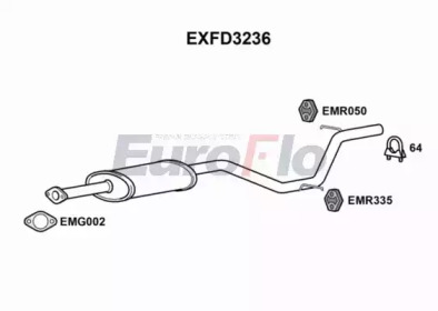 Амортизатор EuroFlo EXFD3236