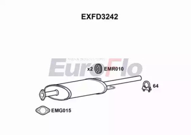 Амортизатор EuroFlo EXFD3242