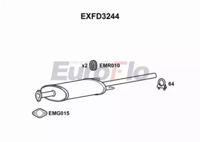 Амортизатор EuroFlo EXFD3244