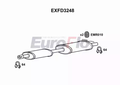 Амортизатор EuroFlo EXFD3248