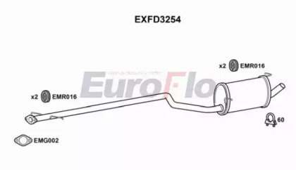 Амортизатор EuroFlo EXFD3254