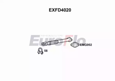 Труба выхлопного газа EuroFlo EXFD4020