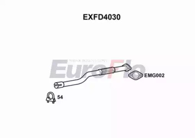 Труба выхлопного газа EuroFlo EXFD4030