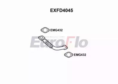 Труба выхлопного газа EuroFlo EXFD4045