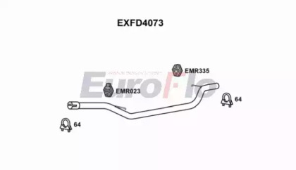 Труба выхлопного газа EuroFlo EXFD4073