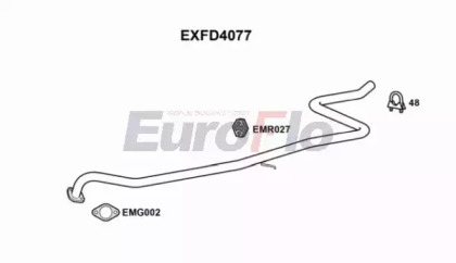 Труба выхлопного газа EuroFlo EXFD4077