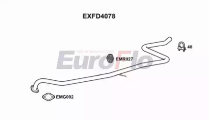 Труба выхлопного газа EuroFlo EXFD4078