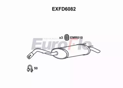 Глушитель выхлопных газов конечный EuroFlo EXFD6082