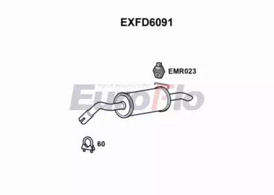 Амортизатор EuroFlo EXFD6091