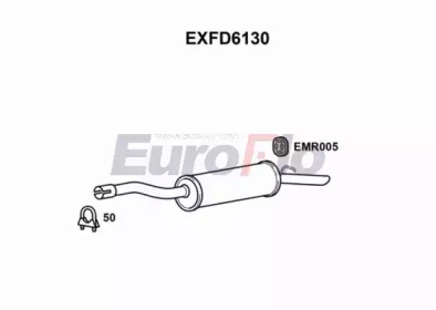 Глушитель выхлопных газов конечный EuroFlo EXFD6130