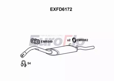 Амортизатор EuroFlo EXFD6172