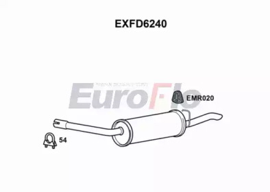 Глушитель выхлопных газов конечный EuroFlo EXFD6240