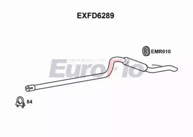 Глушитель выхлопных газов конечный EuroFlo EXFD6289