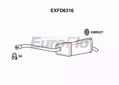 Амортизатор EuroFlo EXFD6316