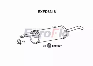 Амортизатор EuroFlo EXFD6318