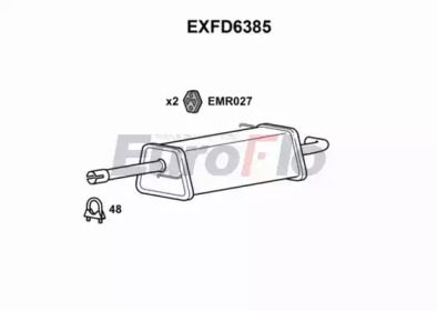 Амортизатор EuroFlo EXFD6385