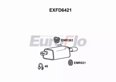 Амортизатор EuroFlo EXFD6421