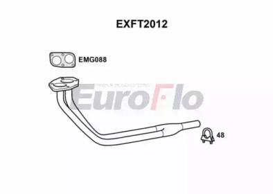 Труба выхлопного газа EuroFlo EXFT2012