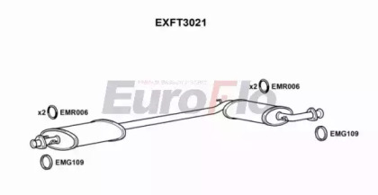 Средний глушитель выхлопных газов EuroFlo EXFT3021