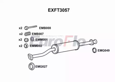 Амортизатор EuroFlo EXFT3057