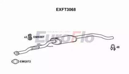 Амортизатор EuroFlo EXFT3068