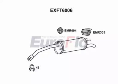 Амортизатор EuroFlo EXFT6006