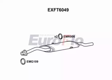 Глушитель выхлопных газов конечный EuroFlo EXFT6049