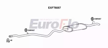 Глушитель выхлопных газов конечный EuroFlo EXFT6057