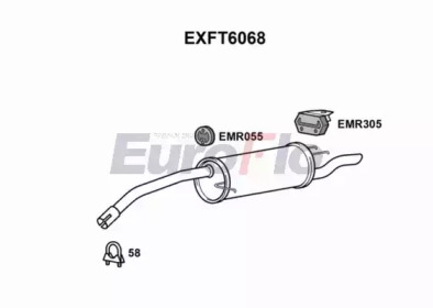 Амортизатор EuroFlo EXFT6068