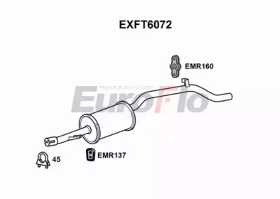 Глушитель выхлопных газов конечный EuroFlo EXFT6072