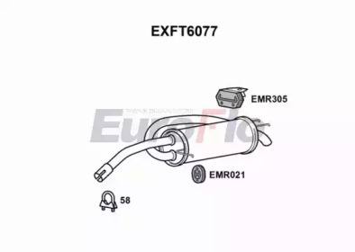 Амортизатор EuroFlo EXFT6077