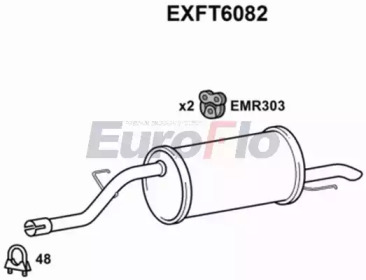 Амортизатор EuroFlo EXFT6082