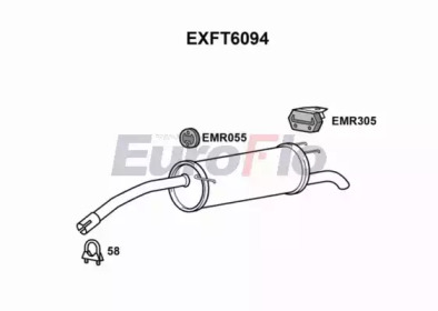 Амортизатор EuroFlo EXFT6094