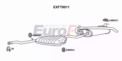 Средний / конечный глушитель ОГ EuroFlo EXFT9011