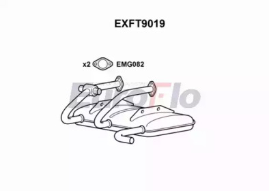 Средний / конечный глушитель ОГ EuroFlo EXFT9019