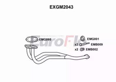 Труба выхлопного газа EuroFlo EXGM2043