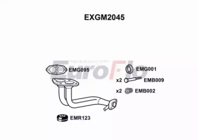 Труба выхлопного газа EuroFlo EXGM2045