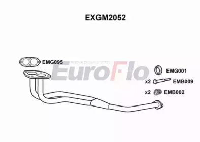 Труба выхлопного газа EuroFlo EXGM2052