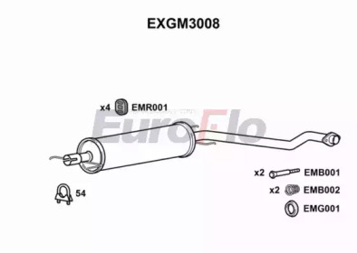 Амортизатор EuroFlo EXGM3008