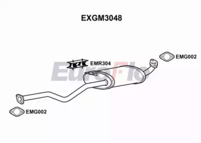 Средний глушитель выхлопных газов EuroFlo EXGM3048