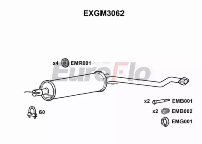 Амортизатор EuroFlo EXGM3062