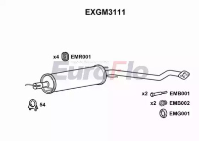 Амортизатор EuroFlo EXGM3111