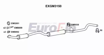 Средний глушитель выхлопных газов EuroFlo EXGM3150