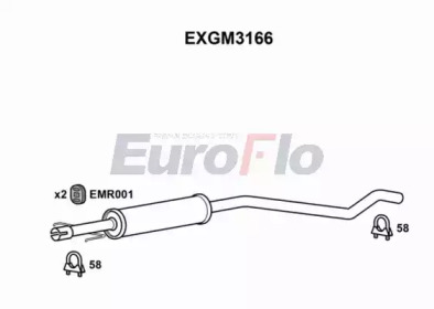 Амортизатор EuroFlo EXGM3166