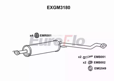 Амортизатор EuroFlo EXGM3180