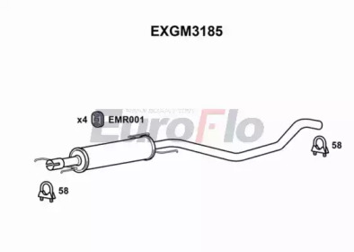 Амортизатор EuroFlo EXGM3185