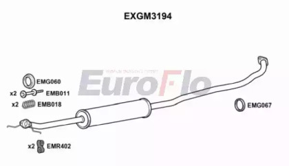 Амортизатор EuroFlo EXGM3194