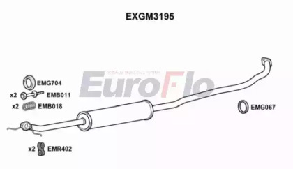 Амортизатор EuroFlo EXGM3195