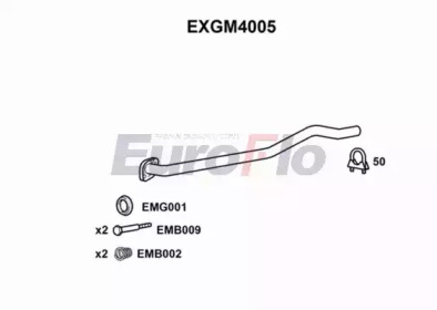 Труба выхлопного газа EuroFlo EXGM4005